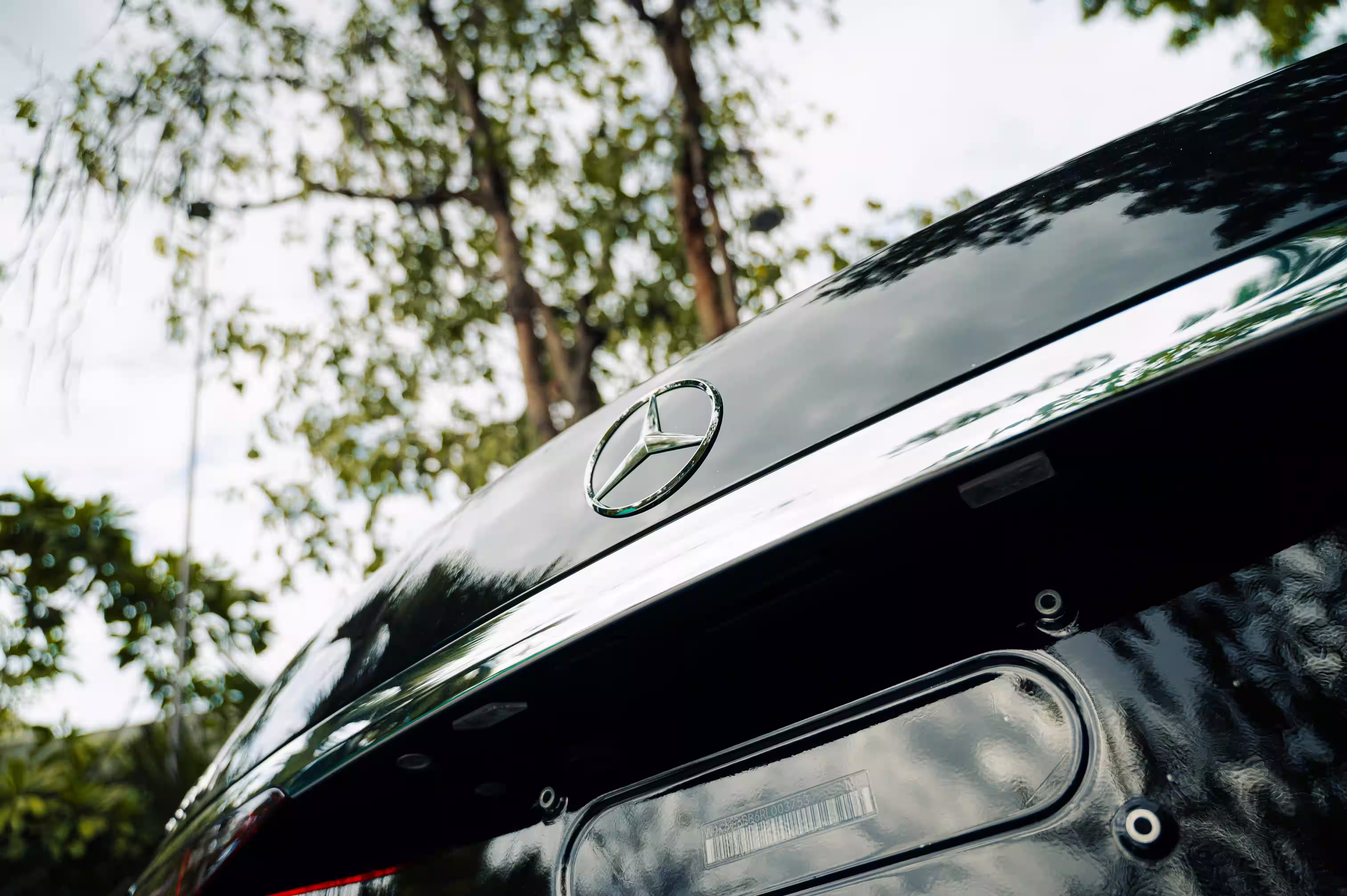 Luxury vehicles at private event